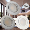 9 Watt LED Einbaustrahler Timo | 900 Lumen | 230Volt | Gu10 Fassung | IP20
