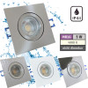 12Volt Bad Einbaustrahler Marin / IP44 / 5W / MCOB LED / Eckig / inklusive LED Treiber