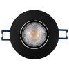 LED Einbauleuchte - 230V - 4.5W - Schwarz - Step dimmbar - Ø=90x25mm