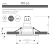 12Volt MCOB LED Einbaustrahler Timo | 5Watt | Gu5.3 Sockel | MR16 Fassung | Mit LED Trafo