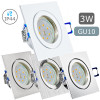 IP44 | SMD LED Einbauleuchten Marin | 3Watt | 230Volt | Quadratisch