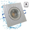 3W LED Bad Einbaustrahler Marin 230 Volt / 90 x 90 mm / IP44 / Quadratisch / 250 Lumen