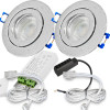 12V LED Einbaustrahler Set Marina IP44 2er Set 5W GU5.3 MR16 120cm AMP Kabel inkl. Trafo