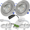 12V LED Einbaustrahler Set Marina IP44 2er Set 5W GU5.3 MR16 120cm AMP Kabel inkl. Trafo