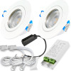 12V LED Einbaustrahler Set Marina IP44 2er Set 5W GU5.3 MR16 120cm AMP Kabel inkl. Trafo