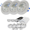 12V LED Einbaustrahler Set Marina IP44 3er Set 5W GU5.3 MR16 120cm AMP Kabel inkl. Trafo