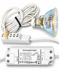 12V LED Einbaustrahler Set Marina IP44 4er Set 3W GU5.3 MR16 120cm AMP Kabel inkl. Trafo