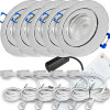 12V LED Einbaustrahler Set Marina IP44 5er Set 5W GU5.3 MR16 120cm AMP Kabel inkl. Trafo