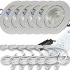 12V LED Einbaustrahler Set Marina IP44 6er Set 5W GU5.3 MR16 120cm AMP Kabel inkl. Trafo