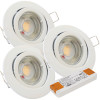 12Volt MCOB LED Einbaustrahler Timo | 3Watt | Gu5.3 Sockel | MR16 Fassung | Mit LED Trafo