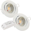 12Volt MCOB LED Einbaustrahler Timo | 3Watt | Gu5.3 Sockel | MR16 Fassung | Mit LED Trafo