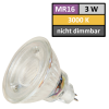 12Volt MCOB LED Einbaustrahler Timo | 3Watt | Gu5.3 Sockel | MR16 Fassung | Mit LED Trafo