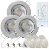 12Volt MCOB LED Einbaustrahler Tom | 3Watt | Gu5.3 Sockel | MR16 Fassung | Mit LED Trafo