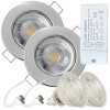 12Volt MCOB LED Einbaustrahler Tom | 3Watt | Gu5.3 Sockel | MR16 Fassung | Mit LED Trafo