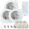 12Volt MCOB LED Einbaustrahler Tom | 3Watt | Gu5.3 Sockel | MR16 Fassung | Mit LED Trafo