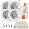 12Volt MCOB LED Einbaustrahler Tom | 3Watt | Gu5.3 Sockel | MR16 Fassung | Mit LED Trafo