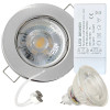 12Volt MCOB LED Einbaustrahler Tom | 5Watt | Gu5.3 Sockel | MR16 Fassung | Mit LED Trafo