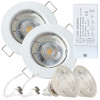 12Volt MCOB LED Einbaustrahler Tom | 5Watt | Gu5.3 Sockel | MR16 Fassung | Mit LED Trafo