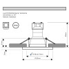 230Volt / Decken- Einbauspot Tomas / 7Watt / LED Leuchtmittel / Gu10 / Stufenlos DIMMBAR