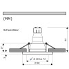 2er LED Einbaustrahler „Tomas“ – 12V, 5W, schwenkbar, GU5.3 MR16, inkl. AMP-System & Trafo
