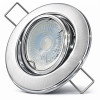 2er LED Einbaustrahler „Tomas“ – 12V, 5W, schwenkbar, GU5.3 MR16, inkl. AMP-System & Trafo