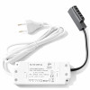 2er Set Flache LED-Möbel-Spots New Lina IP44, 12V, 2,2W, inklusive Plug & Play Trafo. Chrom