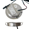 3 Stück - Flache LED Möbel Einbauleuchte Milena 12V - 3W - Mit LED Trafo und Verteiler