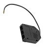 3 Stück Flache LED Möbel Einbaustrahler Mira - 12V - 2,4W - LED Trafo - 230Volt Zuleitung