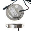3er Set / Flache LED Einbauspots Lina / 12Volt / 3W / Kabelbaum / Stecker/ Verteilerleiste / LED Trafo / Einbautiefe nur 12mm