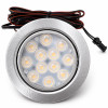3er Set / Flache LED Einbauspots Lina / 12Volt / 3W/ LED Trafo / 230V Netzkabel mit Schnurschalter