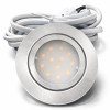 3er Set | Flache LED Möbel Einbauspots New Lina | 12V | 2W | LED Trafo | 72mm