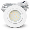 3er Set | Flache LED Möbel Einbauspots New Lina | 12V | 2W | LED Trafo | 72mm
