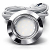 3er Set | Flache LED Möbel Einbauspots New Lina | 12V | 2W | LED Trafo | 72mm