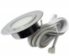 3er Set Flache LED-Möbel-Spots New Lina IP44, 12V, 2,2W, inklusive Plug & Play Trafo. Chrom