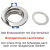 3W LED Bad Einbauleuchte Marina 230 Volt / IP44 / Clipring / 250 Lumen
