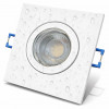 3W LED Bad Einbaustrahler Marin 230 Volt / 90 x 90 mm / IP44 / Quadratisch / 250 Lumen