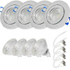 4er Set = 12Volt Bad Einbaustrahler Marina | IP44 | 5W | MCOB LED | inklusive LED Trafo 20Watt