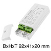 4er Set 3W LED Einbaustrahler IP65 12V inkl Trafo & 120cm Kabel