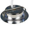 4er Set Flache LED-Möbel-Spots New Lina IP44, 12V, 2,2W, inklusive Plug & Play Trafo. Chrom