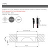 5 Stück - Flache LED Möbel Einbauleuchte Milena 12V - 3W - Mit LED Trafo, Verteiler und 230V Zuleitung