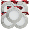 5 Stück Flache LED Möbel-Einbaustrahler Mila 12V - 2,4W - LED Trafo