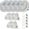 5er Set = 12Volt Bad Einbaustrahler Marina | IP44 | 3W | MCOB LED | inklusive LED Trafo 20Watt
