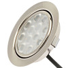 5er Set / Flache LED Einbauspots Lina / 12Volt / 3W / Kabelbaum / Stecker/ Verteilerleiste / LED Trafo / Einbautiefe nur 12mm