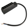 5er Set | Flache LED Möbel Einbauspots New Lina | 12V | 2W | LED Trafo | 72mm