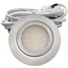 5er Set Flache LED-Möbel-Einbauspots New Lina, IP44, 12V, 2W, inklusive Plug & Play Trafo