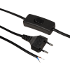 6er Set / Flache LED Einbauspots Lina / 12Volt / 3W / Kabelbaum / Stecker / LED Trafo / 230V Zuleitung mit Schnurschalter