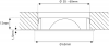 6er Set / Flache LED Einbauspots Lina / 12Volt / 3W / Kabelbaum / Stecker/ Verteilerleiste / LED Trafo / Einbautiefe nur 12mm
