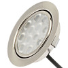 6er Set / Flache LED Einbauspots Lina / 12Volt / 3W / Kabelbaum / Stecker/ Verteilerleiste / LED Trafo / Einbautiefe nur 12mm