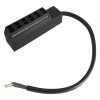 6er Set | Flache LED Möbel Einbauspots New Lina | 12V | 2W | LED Trafo | 72mm