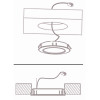 6er Set Flache LED-Möbel-Einbauspots New Lina, IP44, 12V, 2W, inklusive Plug & Play Trafo